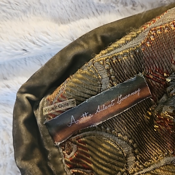 Aratta silent velvet gold brigade swing coat jacket dress - Picture 7 of 13